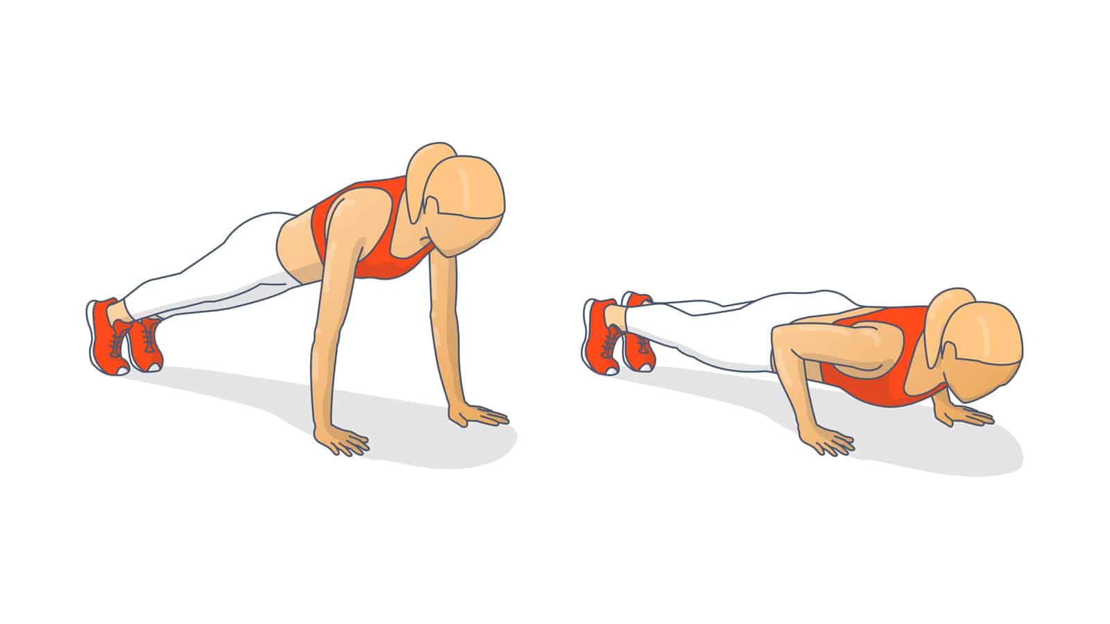Illustration of triceps pushup
