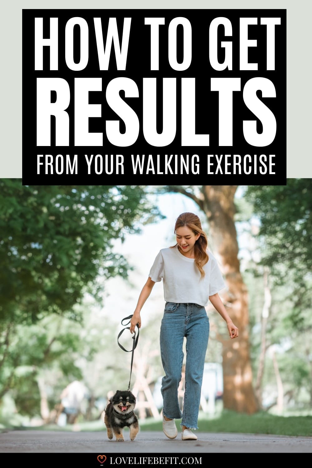 Image of a woman walking for exercise