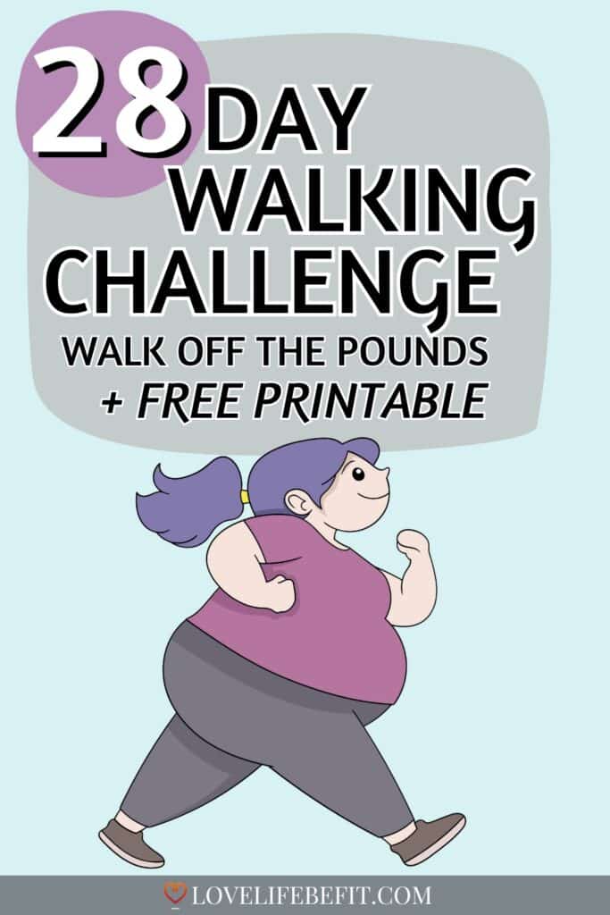 Illustration of an overweight woman walking