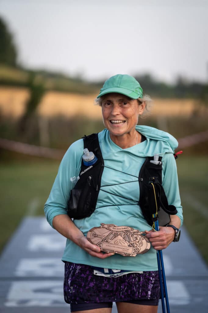 Image of Alison Wright at Race Across Scotland finish