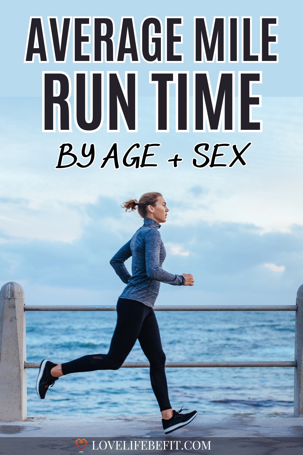 Image of a woman running a mile