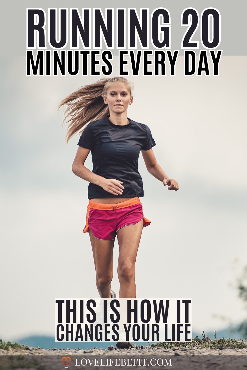 Image of a young woman running