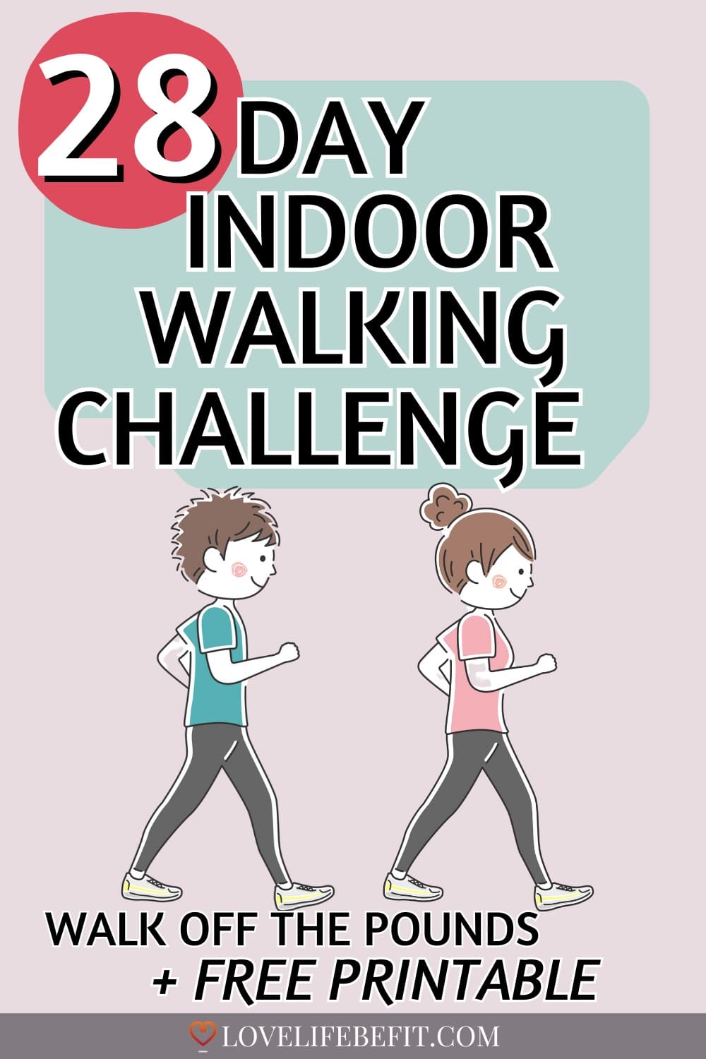 Illustration of a couple walking