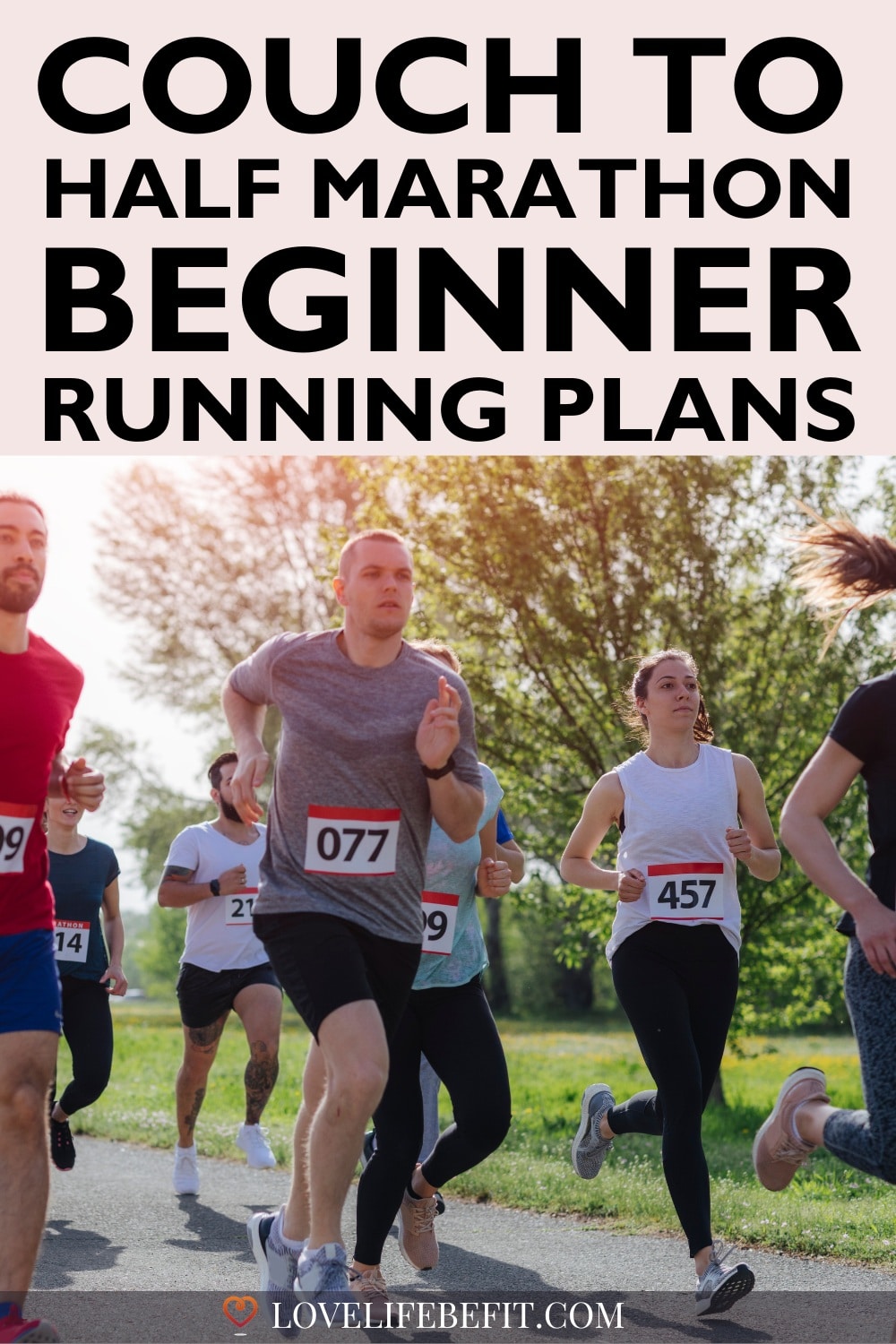 Image of runners in a half marathon race