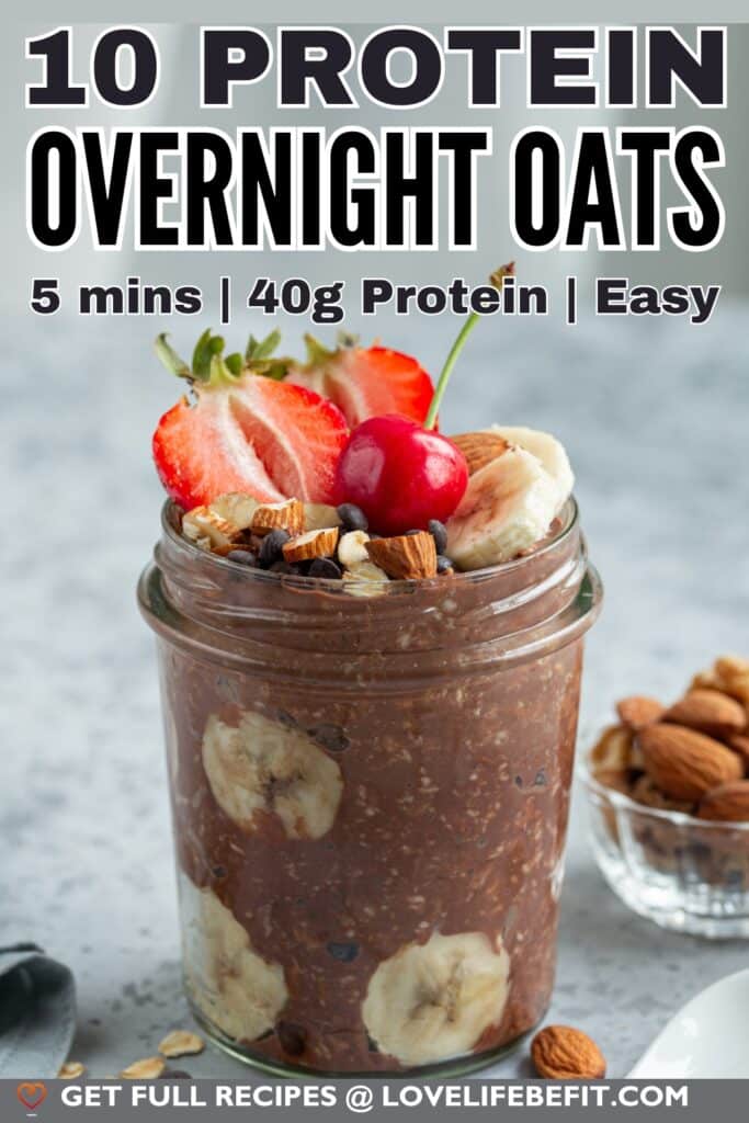 Image of a high protein overnight oats recipe