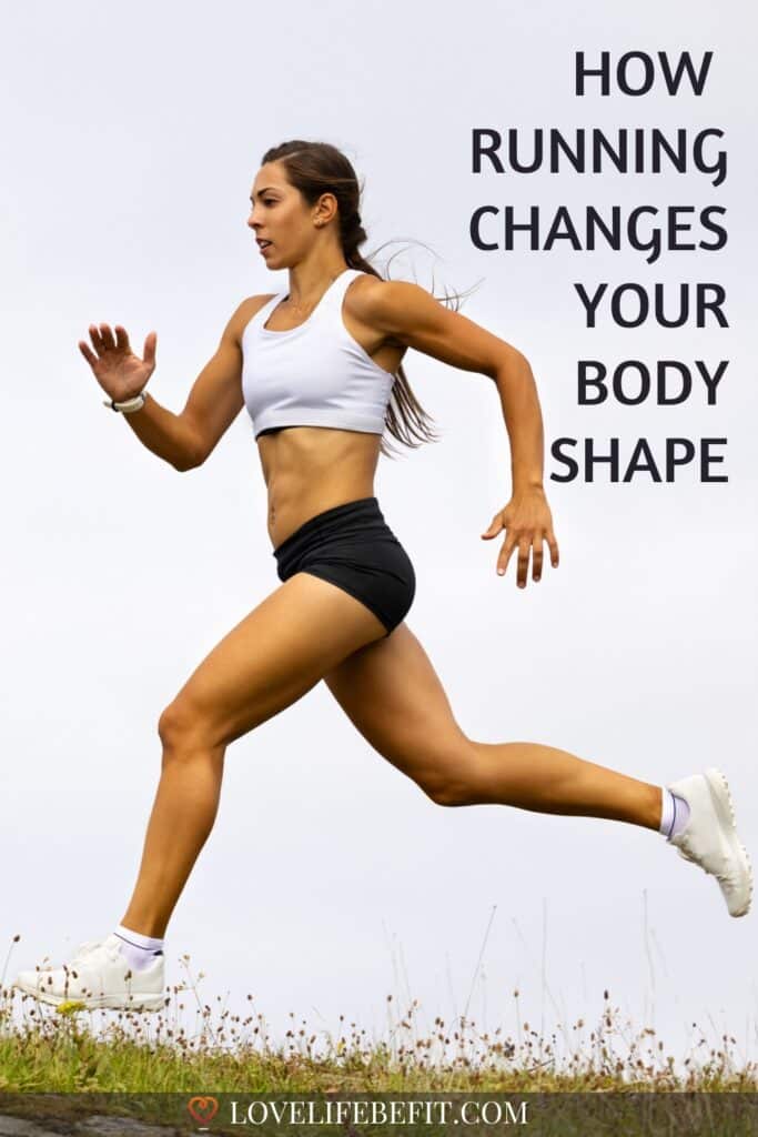 Image of a fit woman running