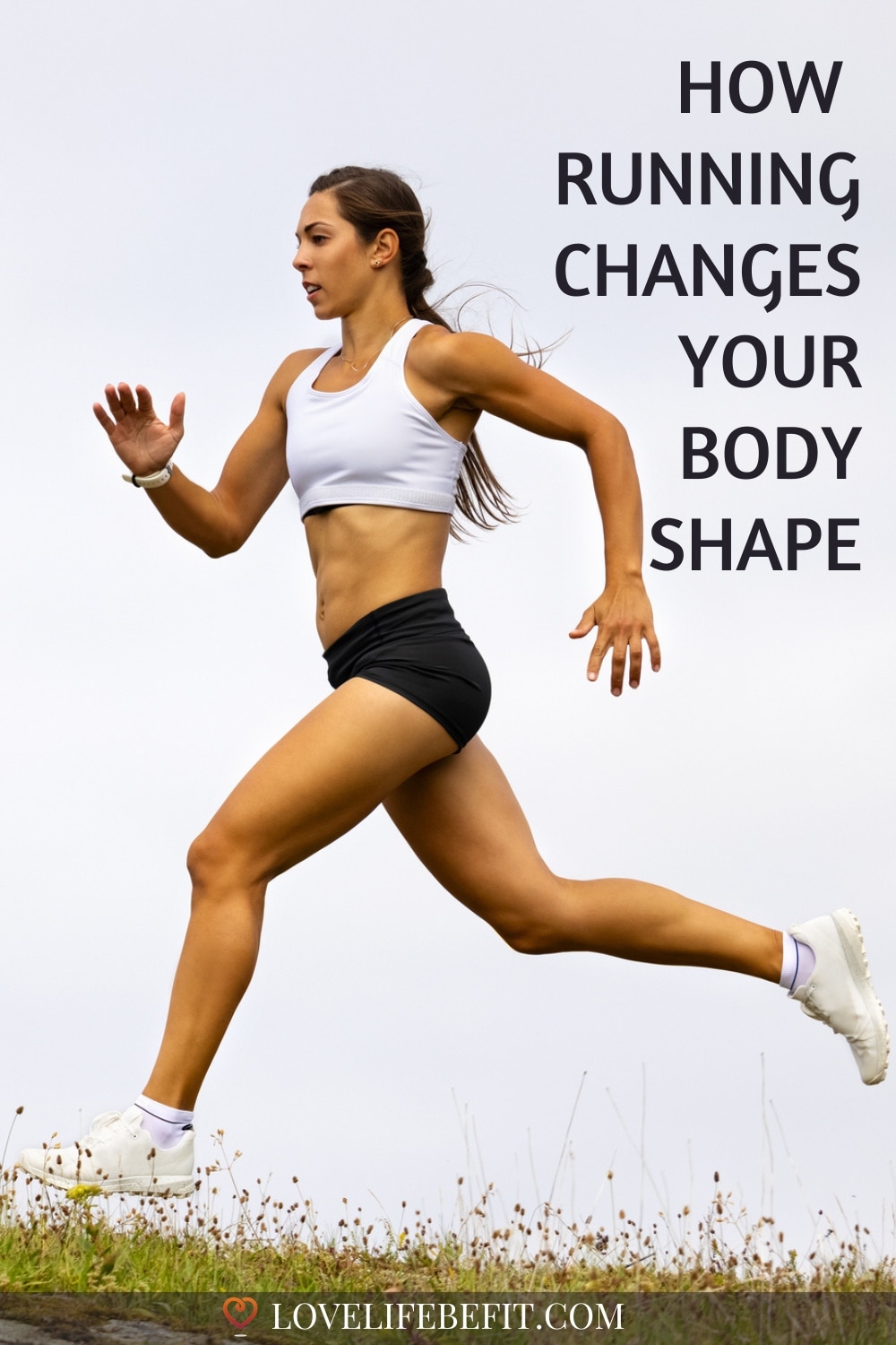 Image of a fit woman running