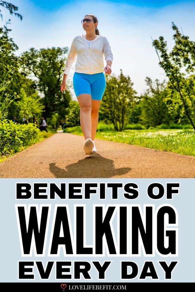 Image of a woman walking for fitness