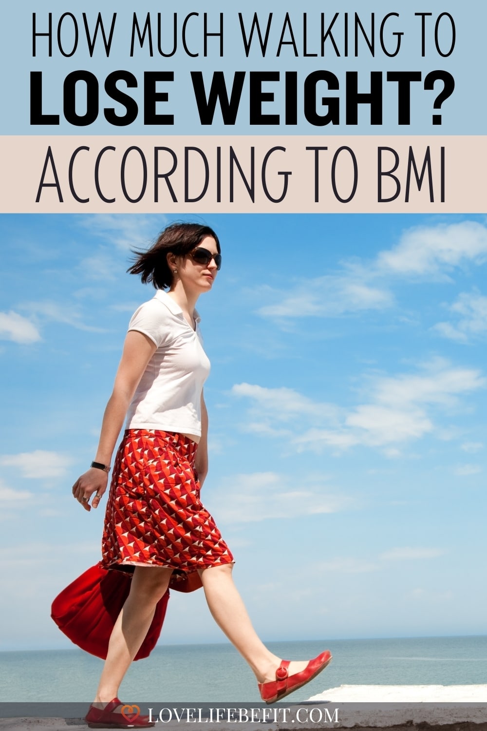 Image of a woman walking for fitness