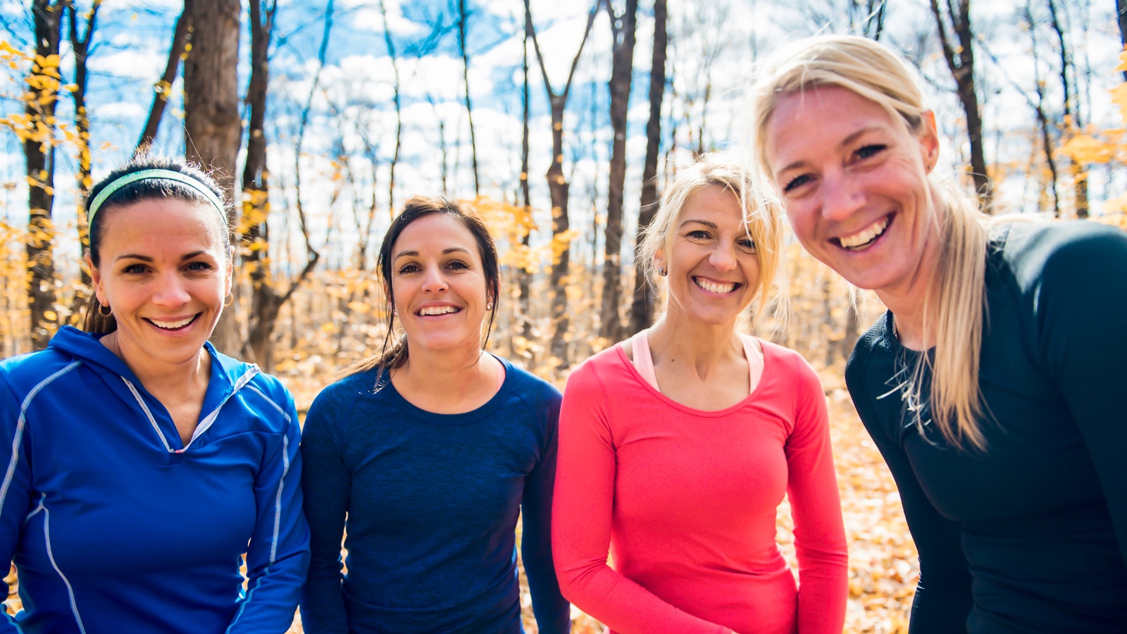 group of woman walking