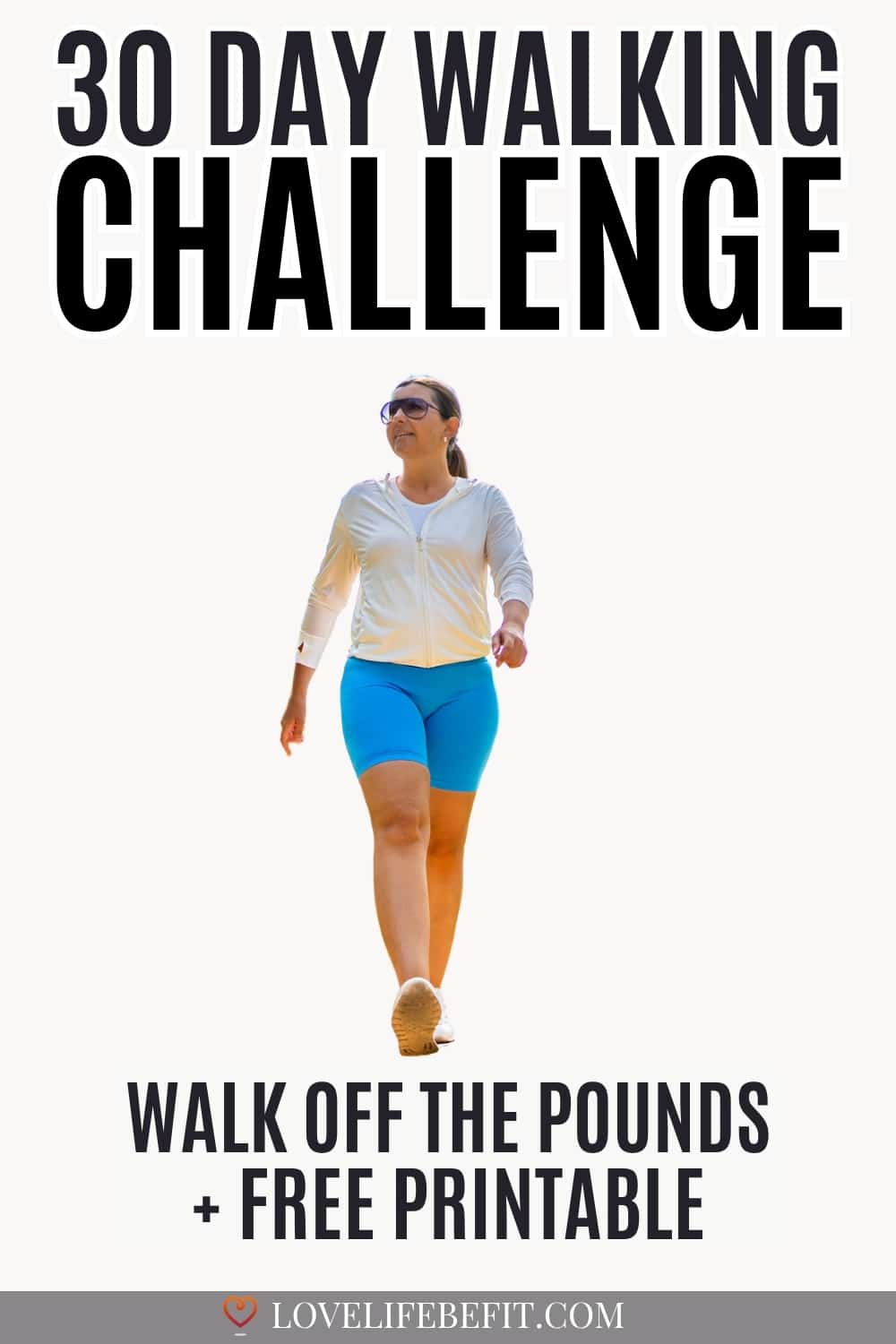 Image of a woman walking for exercise
