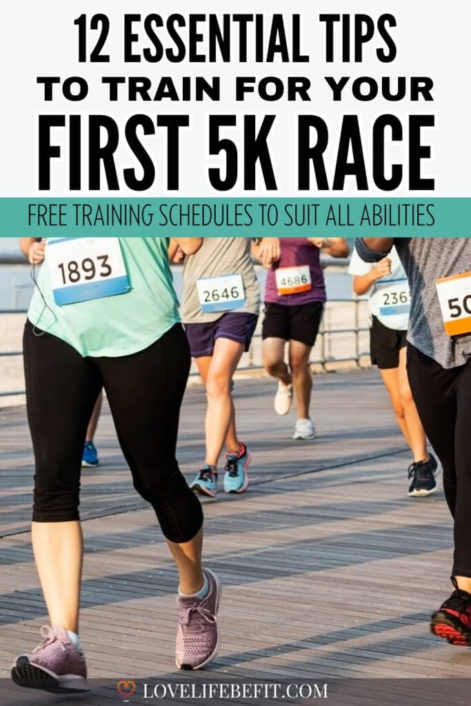 Image of beginner runners in a 5K race