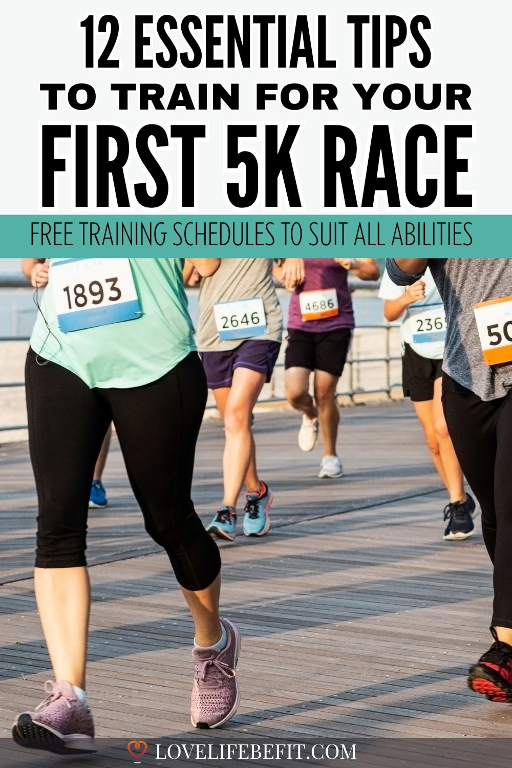 Image of beginner runners in a 5K race