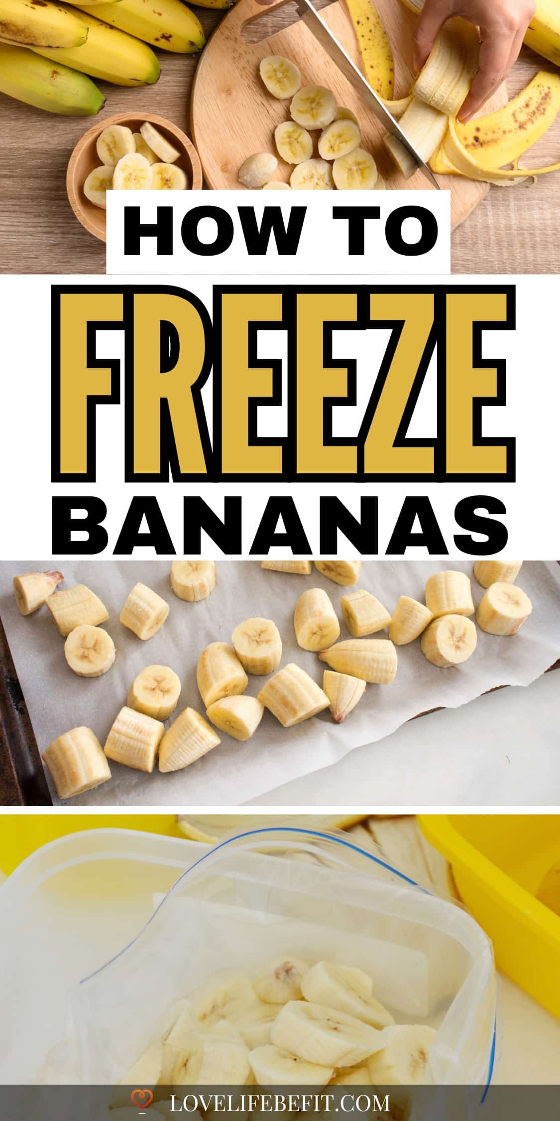 Image showing process of freezing bananas