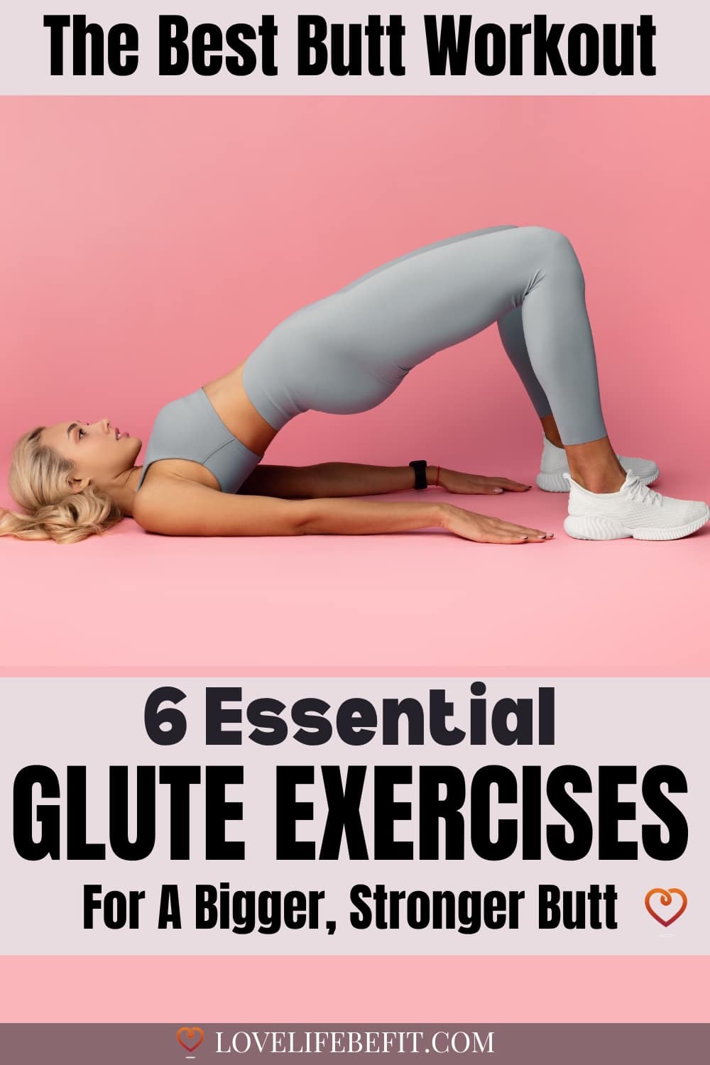 Image of a woman exercising her glutes