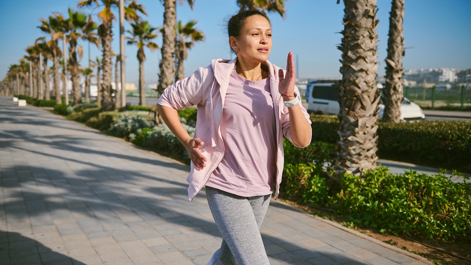 Image of a mature woman running for weight loss