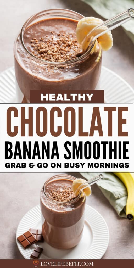 Image of chocolate banana smoothie