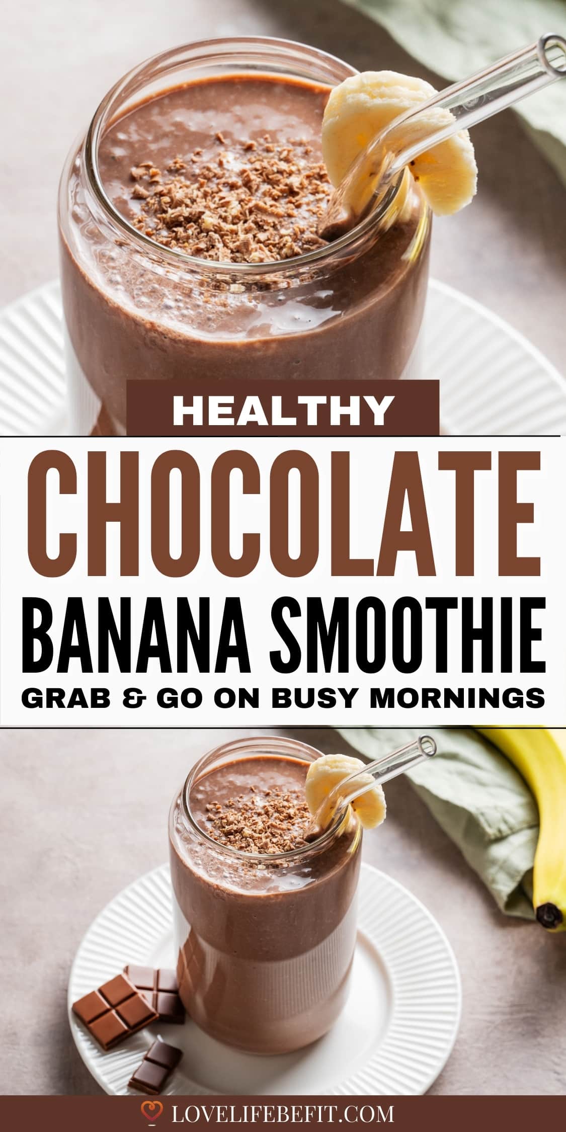 Image of chocolate banana smoothie