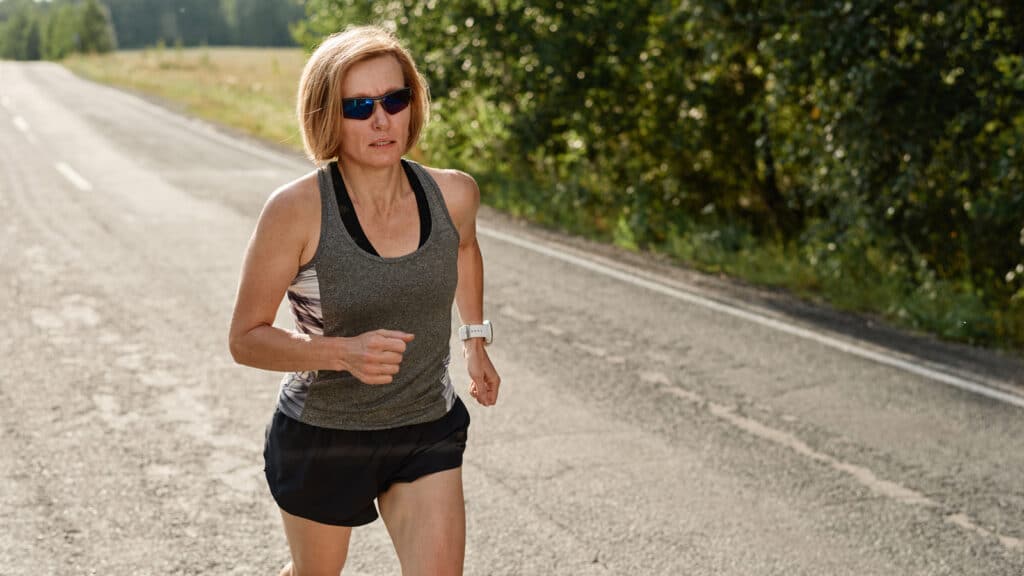 Image of a mature 50 plus runner