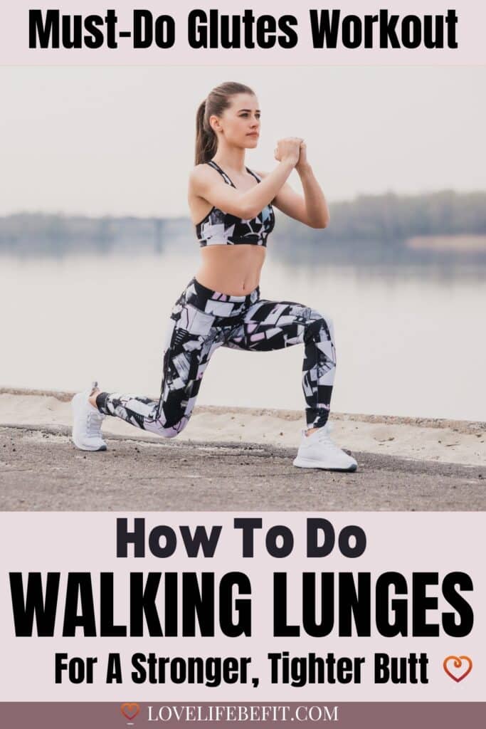 Image of a woman lunging