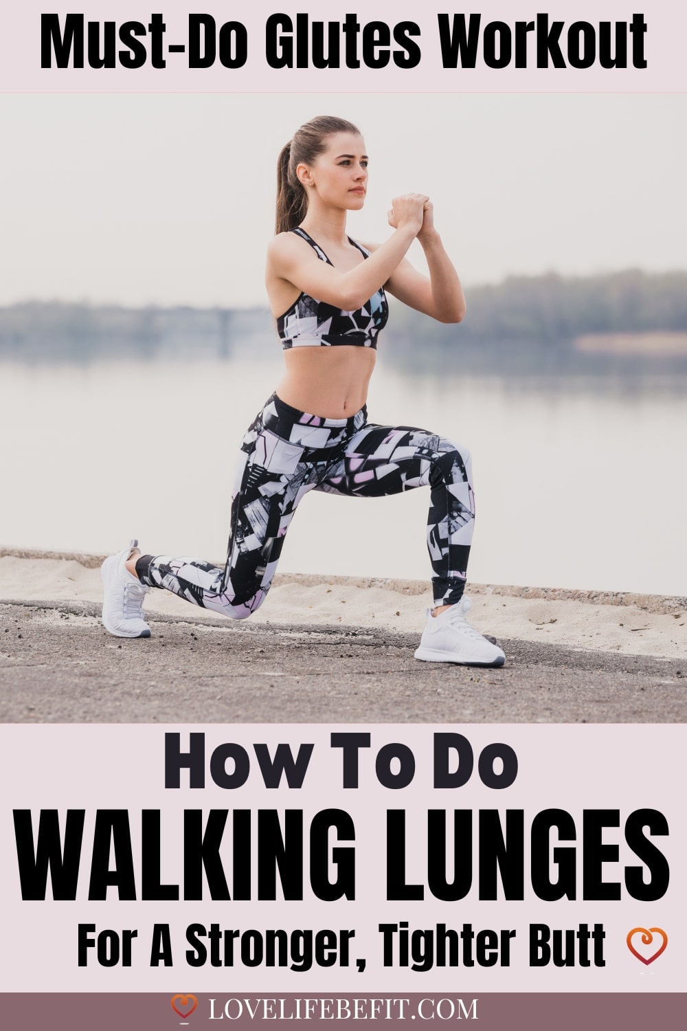 Image of a woman lunging