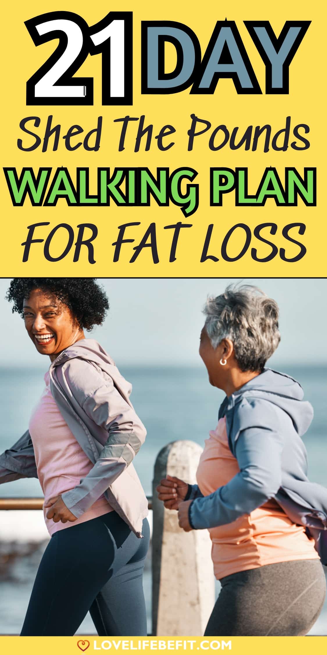Image of two women walking for fitness
