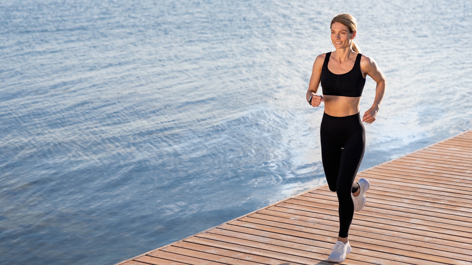 Image of a woman running