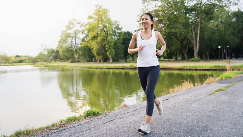 Image of a woman running