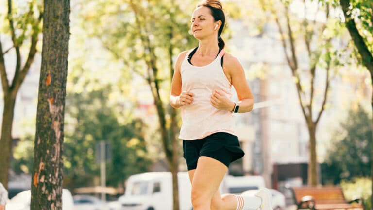 Image of a woman running
