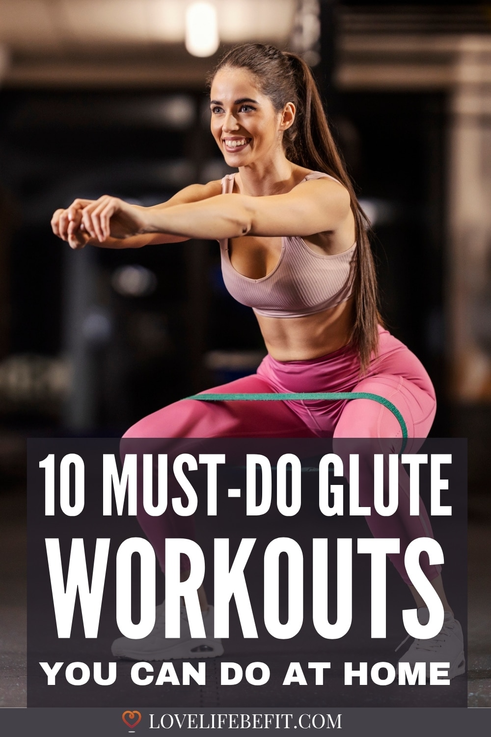 Image of a woman doing a glute workout