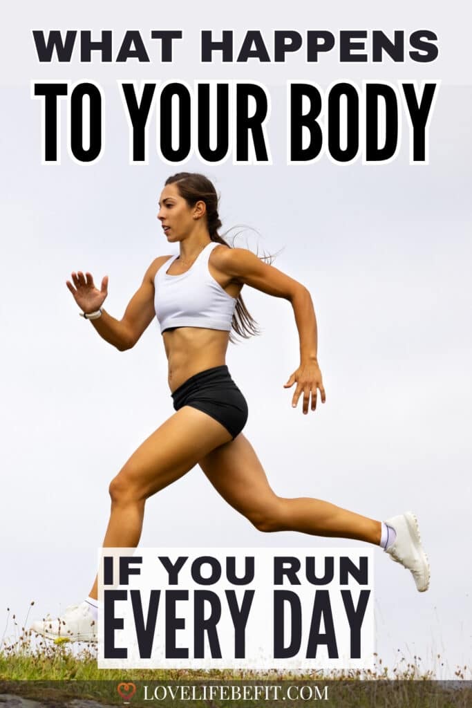 Image of a fit woman running