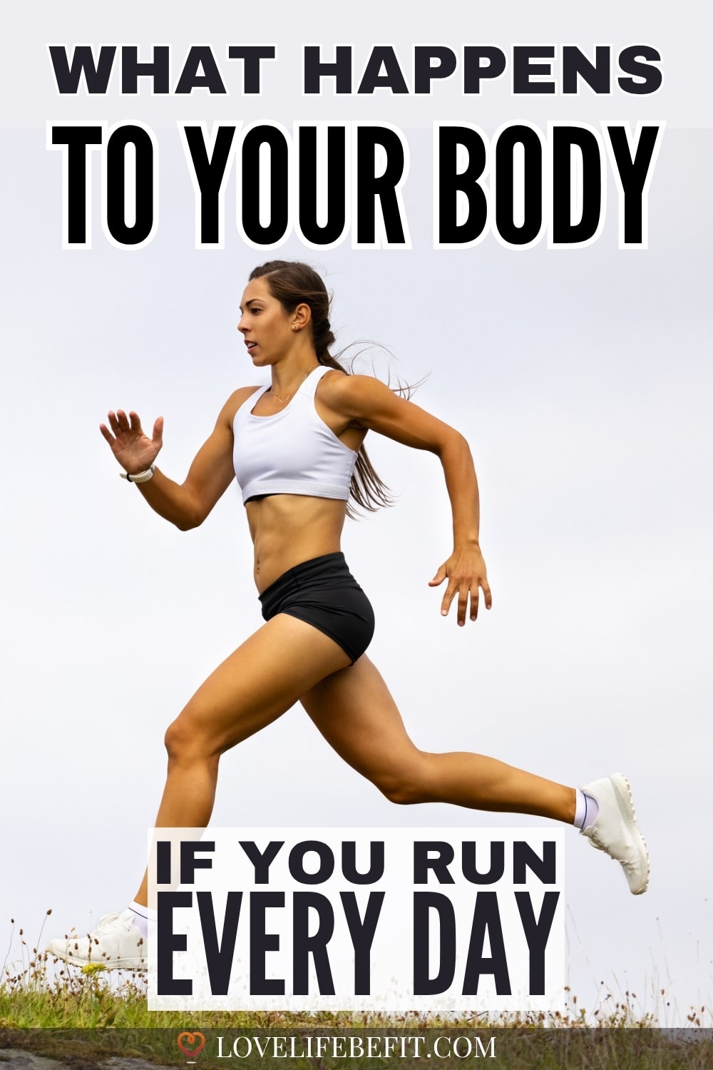 Image of a fit woman running