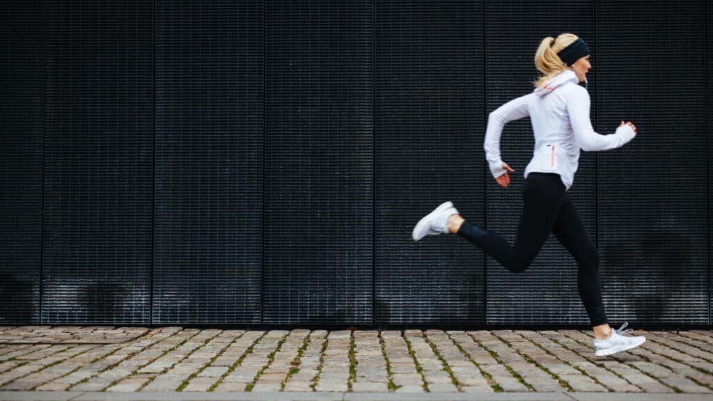 Image of a woman running