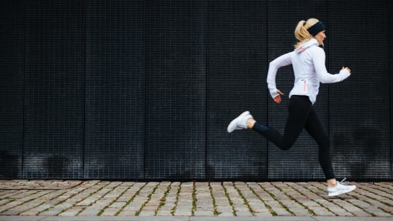 Image of a woman running