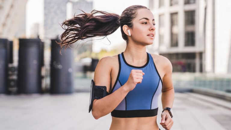 Image of a woman running