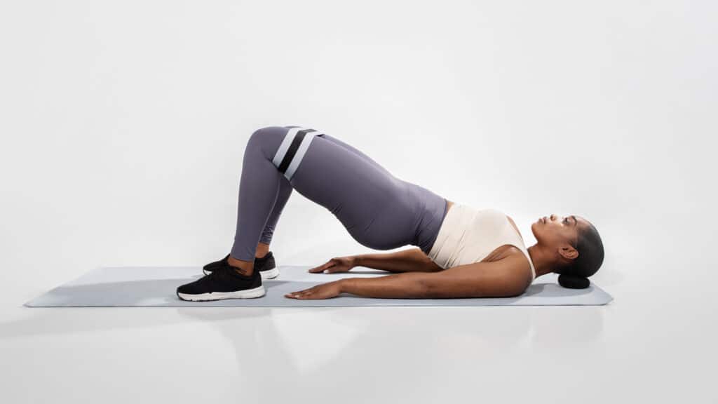 Illustration of glute bridge exercise