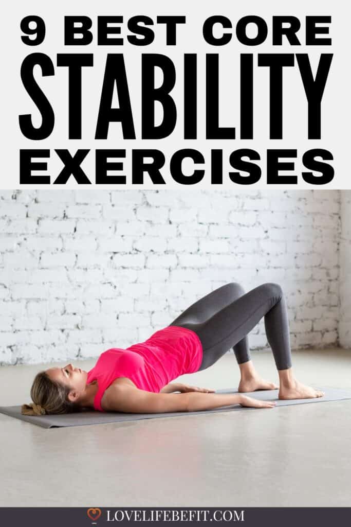Image of a woman doing core strengthening exercises