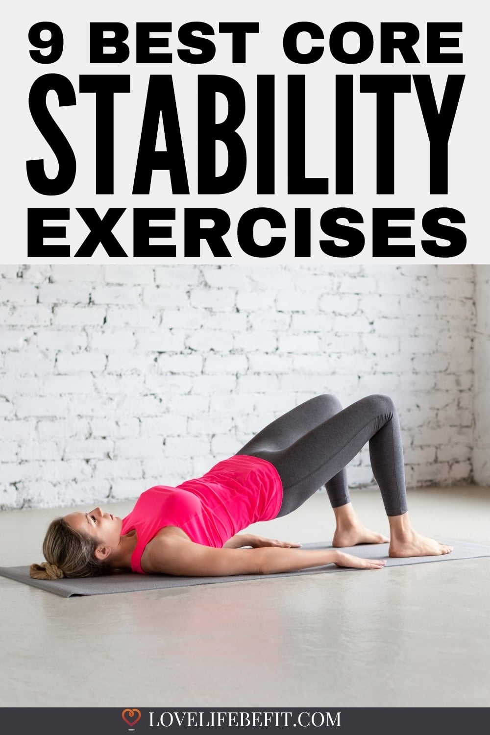Image of a woman doing core strengthening exercises